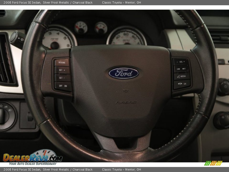 2008 Ford Focus SE Sedan Silver Frost Metallic / Charcoal Black Photo #6