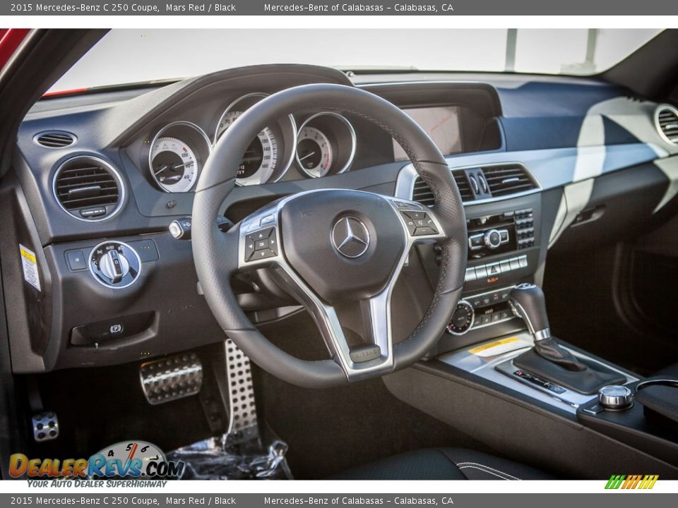 2015 Mercedes-Benz C 250 Coupe Mars Red / Black Photo #5