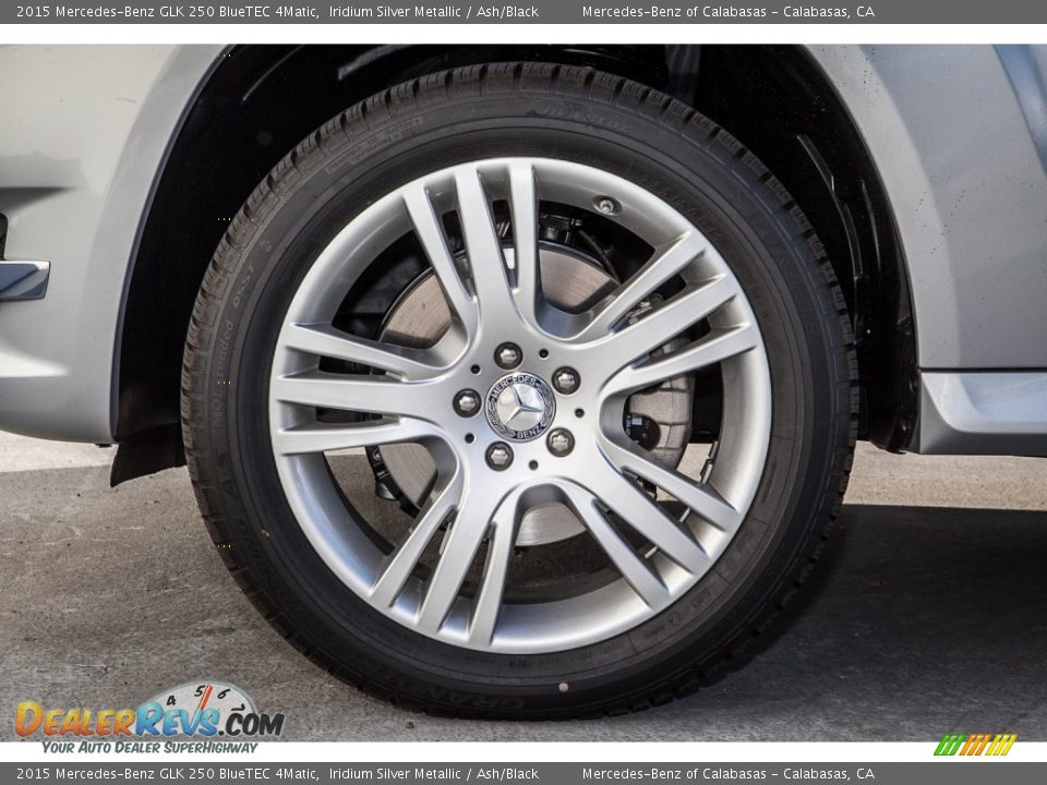 2015 Mercedes-Benz GLK 250 BlueTEC 4Matic Iridium Silver Metallic / Ash/Black Photo #10