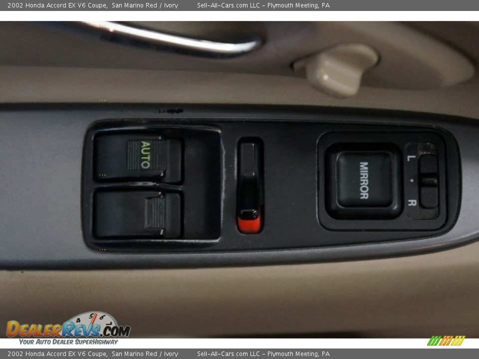 2002 Honda Accord EX V6 Coupe San Marino Red / Ivory Photo #13