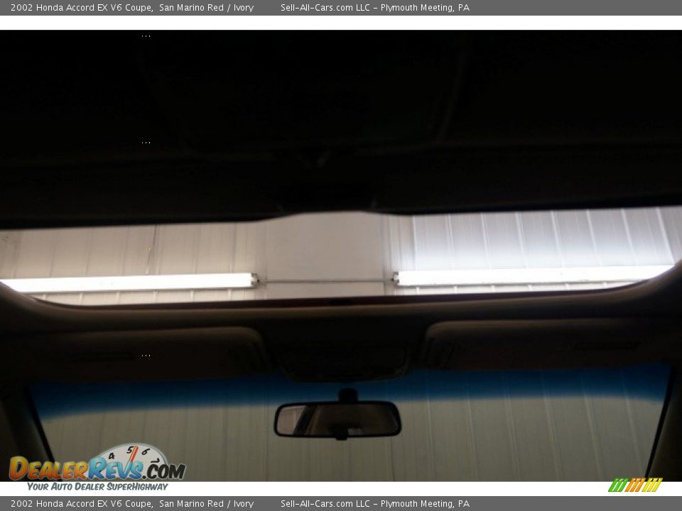 2002 Honda Accord EX V6 Coupe San Marino Red / Ivory Photo #18