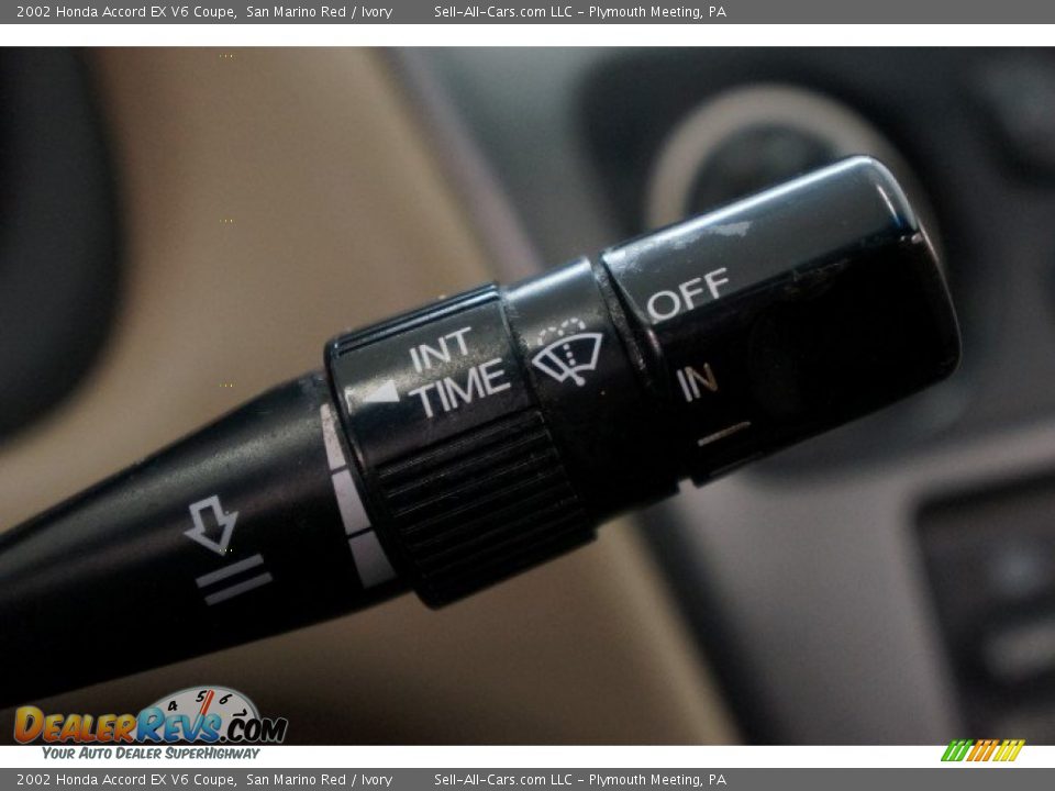 2002 Honda Accord EX V6 Coupe San Marino Red / Ivory Photo #22