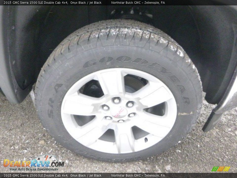 2015 GMC Sierra 1500 SLE Double Cab 4x4 Onyx Black / Jet Black Photo #10