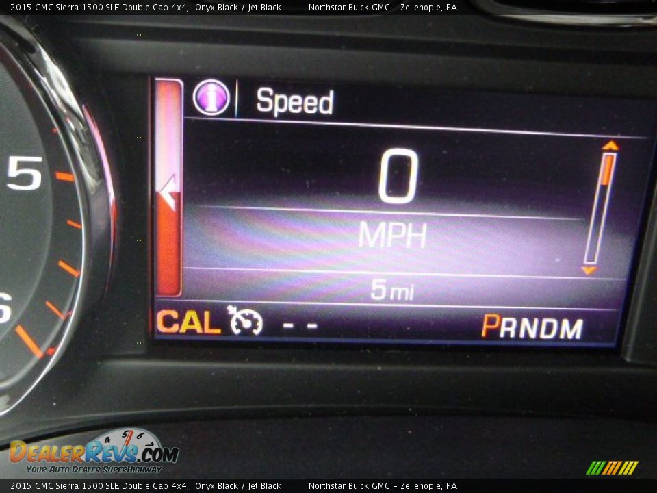 2015 GMC Sierra 1500 SLE Double Cab 4x4 Onyx Black / Jet Black Photo #18