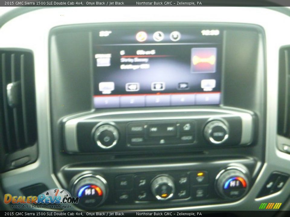 2015 GMC Sierra 1500 SLE Double Cab 4x4 Onyx Black / Jet Black Photo #19