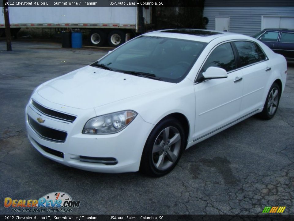 2012 Chevrolet Malibu LT Summit White / Titanium Photo #2