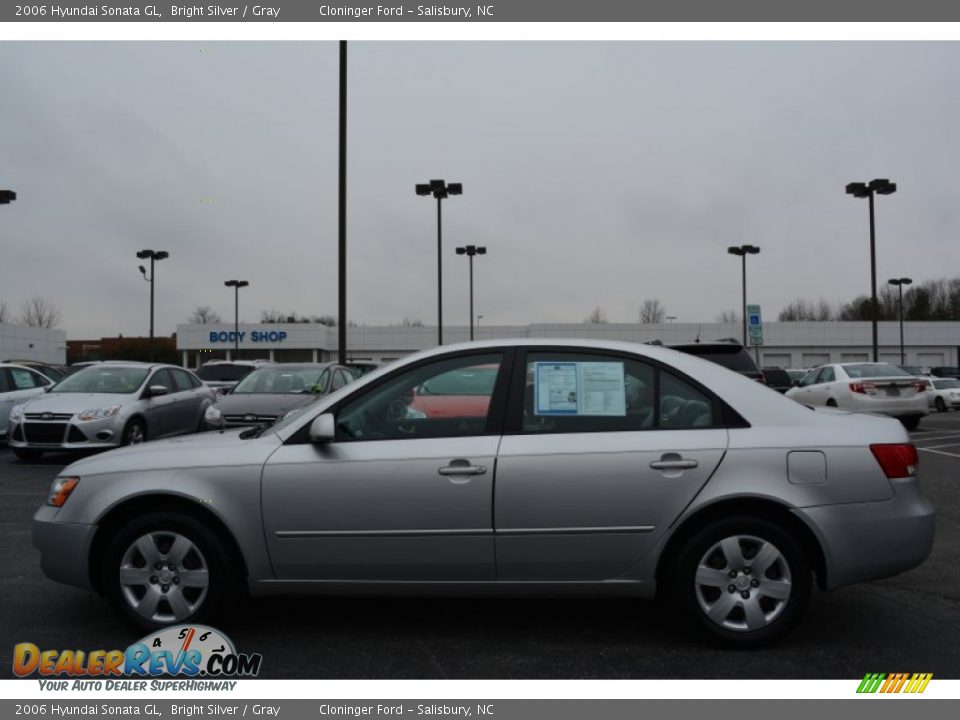2006 Hyundai Sonata GL Bright Silver / Gray Photo #6