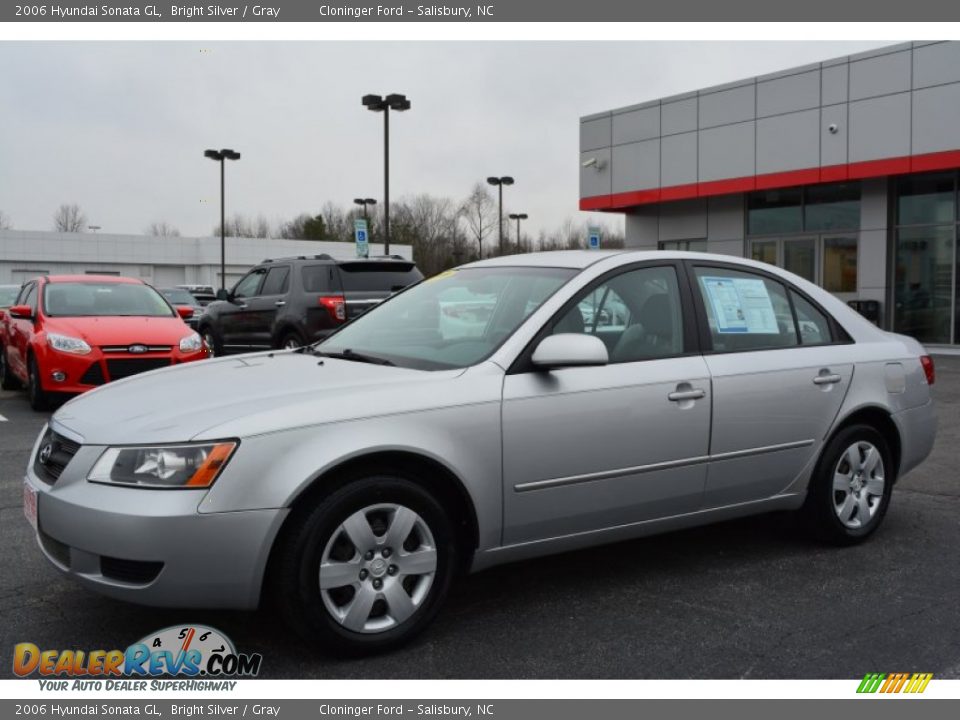 2006 Hyundai Sonata GL Bright Silver / Gray Photo #7