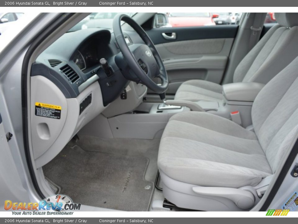 2006 Hyundai Sonata GL Bright Silver / Gray Photo #9