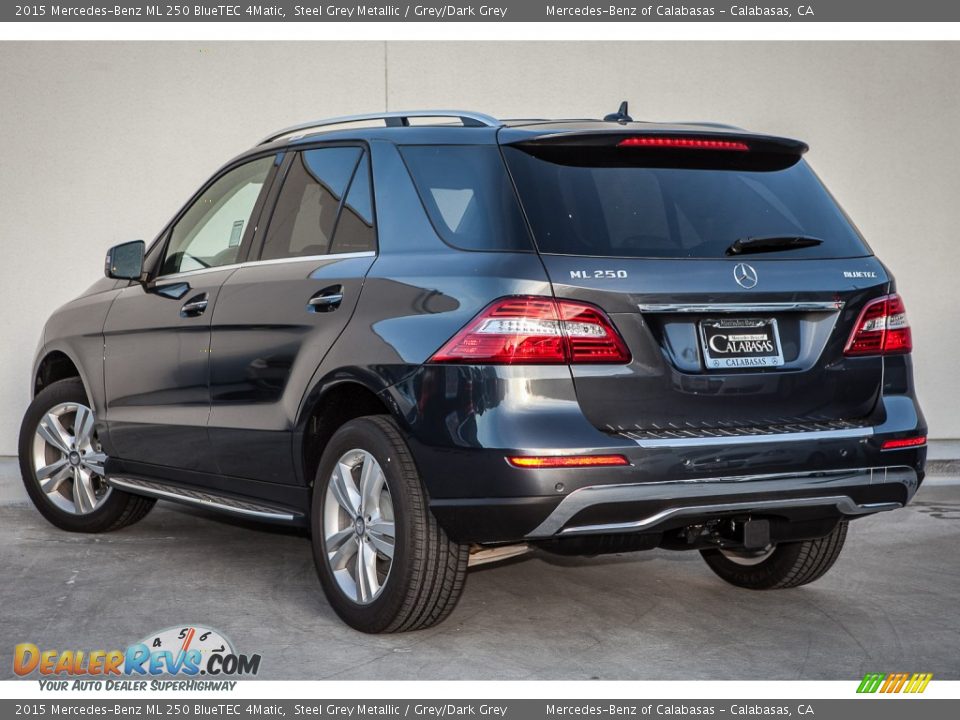 2015 Mercedes-Benz ML 250 BlueTEC 4Matic Steel Grey Metallic / Grey/Dark Grey Photo #2