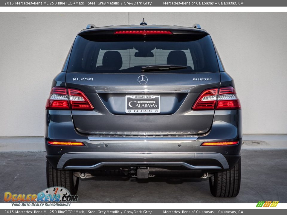 2015 Mercedes-Benz ML 250 BlueTEC 4Matic Steel Grey Metallic / Grey/Dark Grey Photo #3