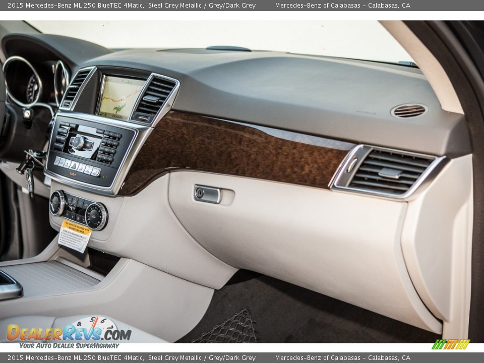 2015 Mercedes-Benz ML 250 BlueTEC 4Matic Steel Grey Metallic / Grey/Dark Grey Photo #8