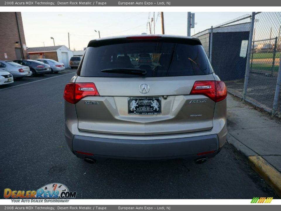 2008 Acura MDX Technology Desert Rock Metallic / Taupe Photo #15