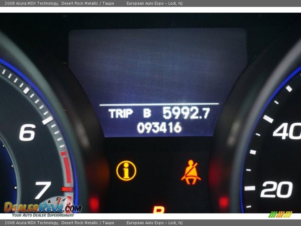 2008 Acura MDX Technology Desert Rock Metallic / Taupe Photo #24