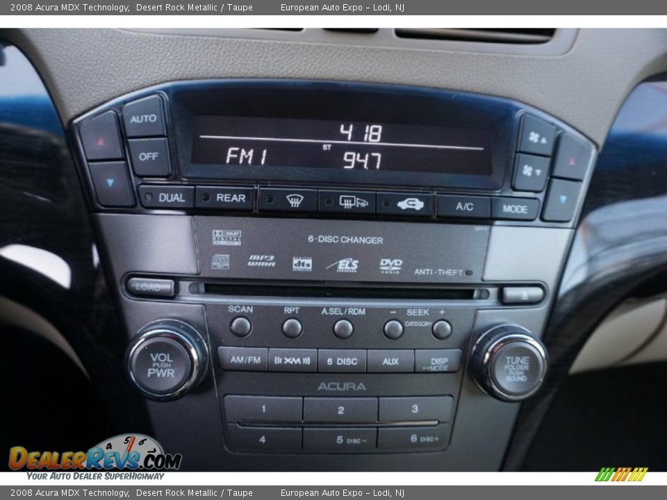 2008 Acura MDX Technology Desert Rock Metallic / Taupe Photo #27