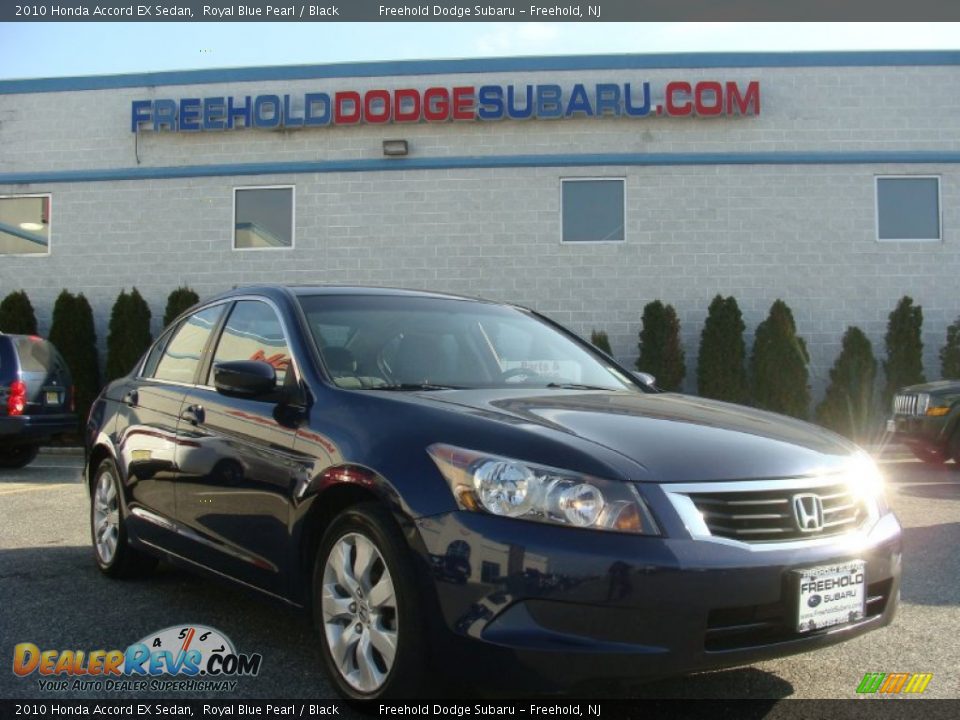 2010 Honda Accord EX Sedan Royal Blue Pearl / Black Photo #1