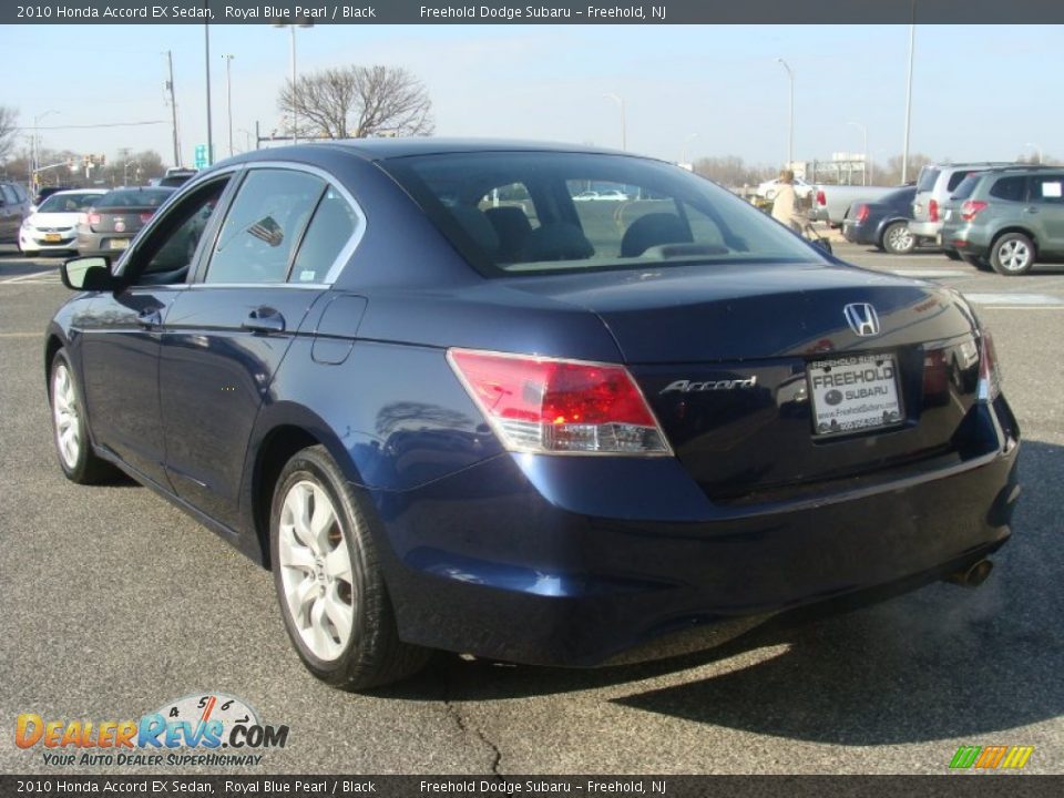 2010 Honda Accord EX Sedan Royal Blue Pearl / Black Photo #4