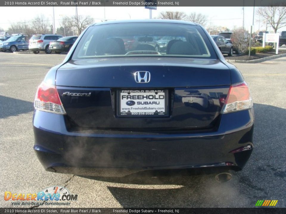 2010 Honda Accord EX Sedan Royal Blue Pearl / Black Photo #5