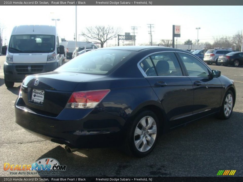 2010 Honda Accord EX Sedan Royal Blue Pearl / Black Photo #7