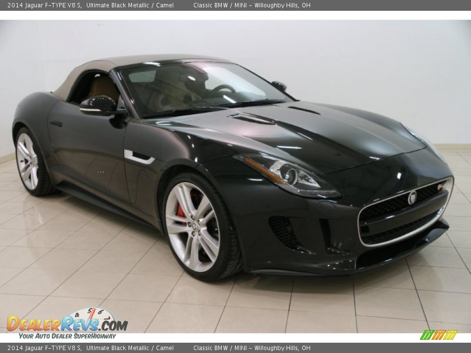 2014 Jaguar F-TYPE V8 S Ultimate Black Metallic / Camel Photo #1