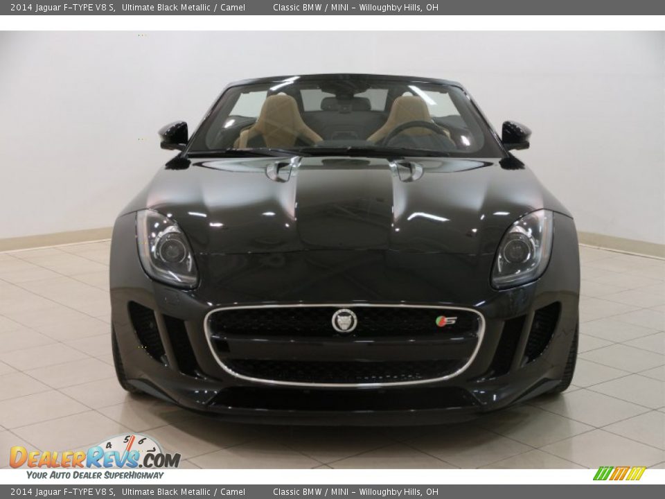2014 Jaguar F-TYPE V8 S Ultimate Black Metallic / Camel Photo #3