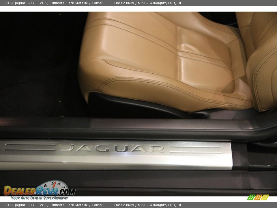 2014 Jaguar F-TYPE V8 S Ultimate Black Metallic / Camel Photo #7