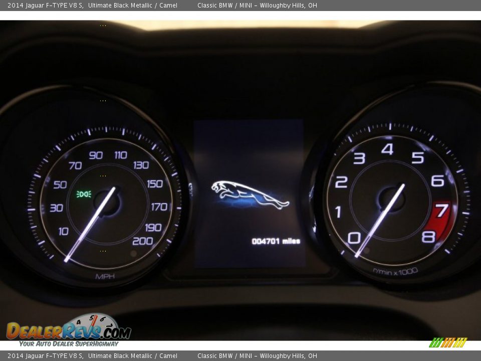 2014 Jaguar F-TYPE V8 S Gauges Photo #12