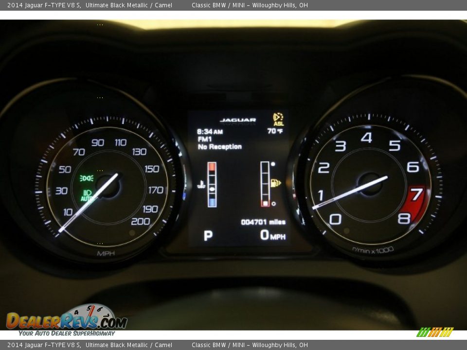 2014 Jaguar F-TYPE V8 S Gauges Photo #13