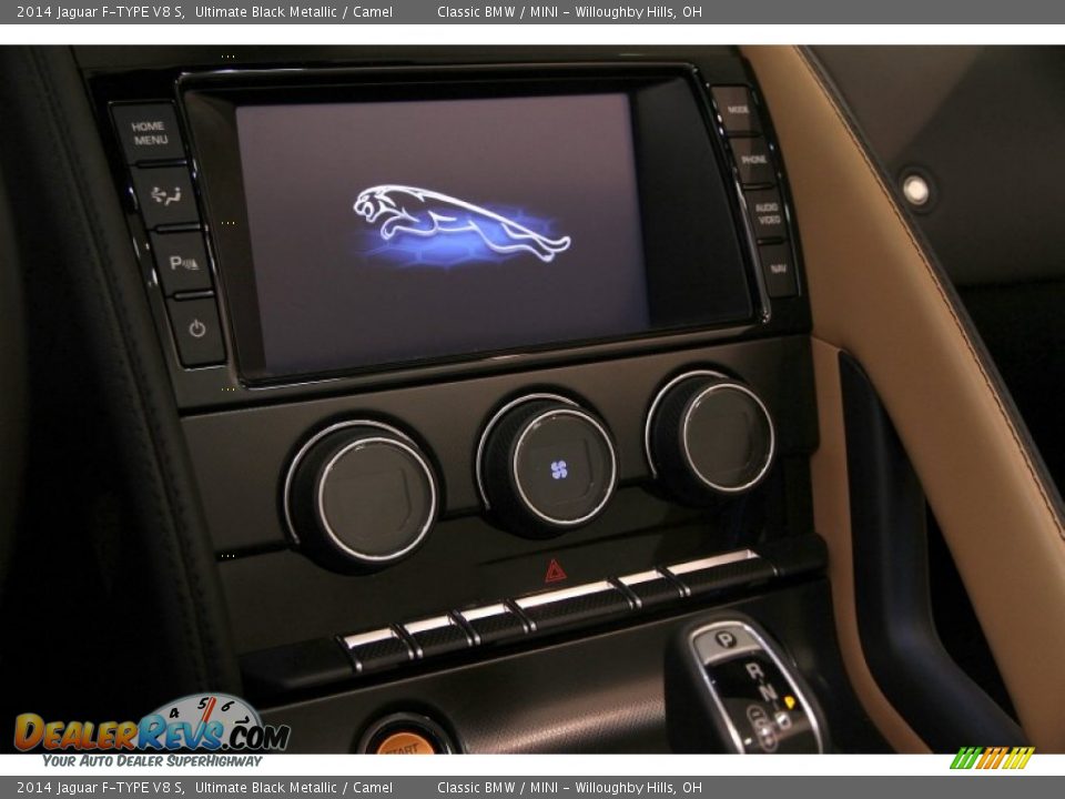 2014 Jaguar F-TYPE V8 S Ultimate Black Metallic / Camel Photo #16