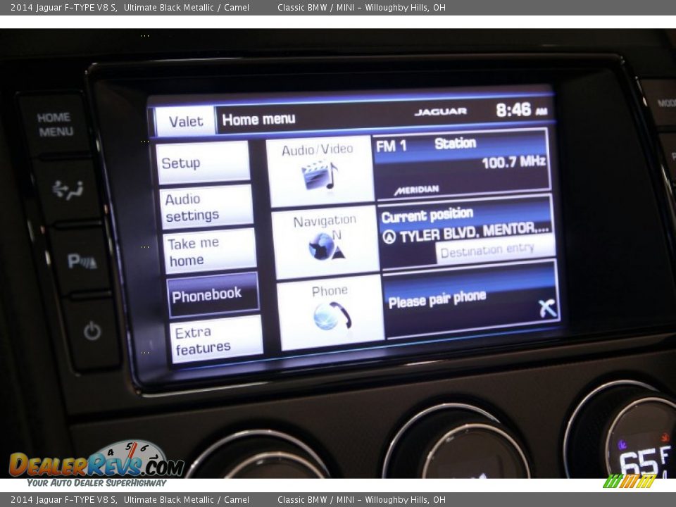 2014 Jaguar F-TYPE V8 S Ultimate Black Metallic / Camel Photo #18