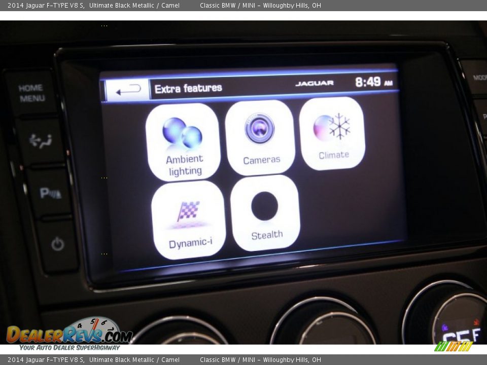 2014 Jaguar F-TYPE V8 S Ultimate Black Metallic / Camel Photo #23