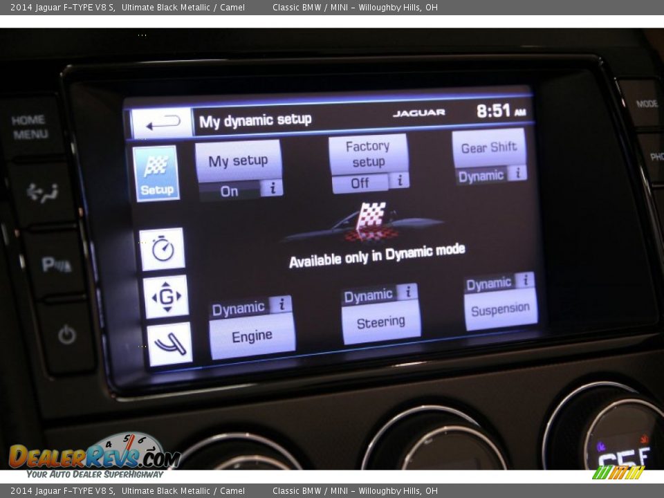 2014 Jaguar F-TYPE V8 S Ultimate Black Metallic / Camel Photo #26