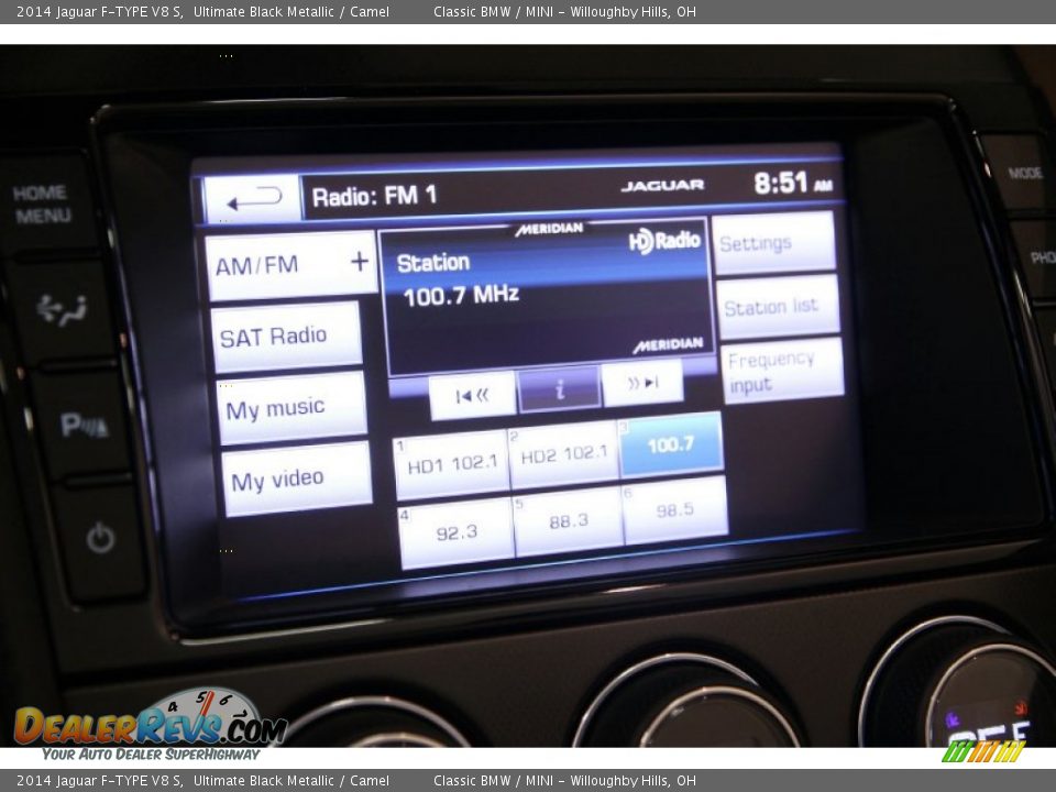 2014 Jaguar F-TYPE V8 S Ultimate Black Metallic / Camel Photo #27