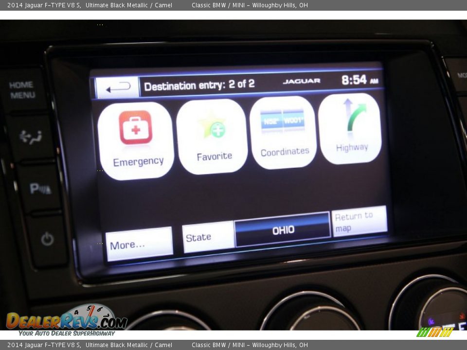 2014 Jaguar F-TYPE V8 S Ultimate Black Metallic / Camel Photo #30