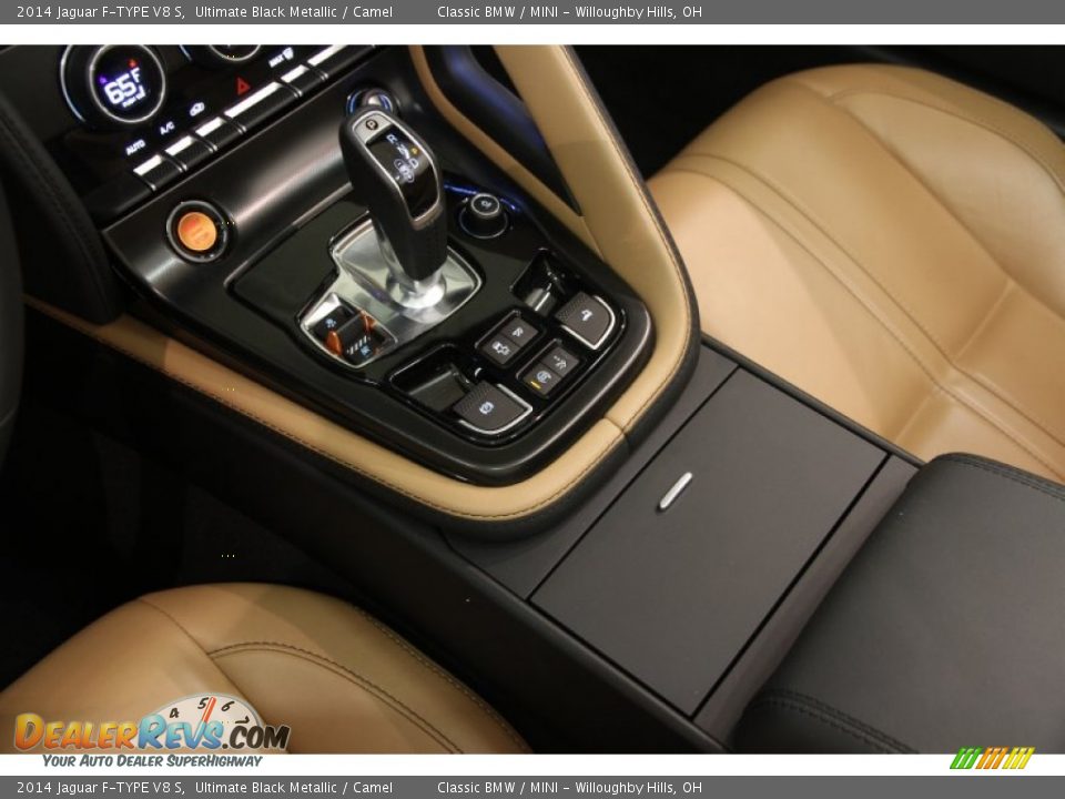 2014 Jaguar F-TYPE V8 S Ultimate Black Metallic / Camel Photo #35