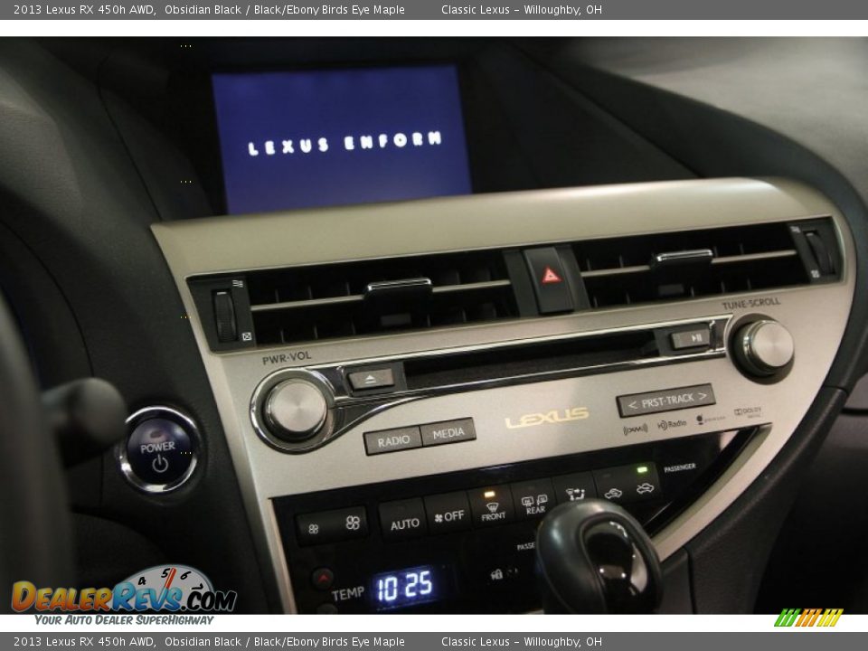 2013 Lexus RX 450h AWD Obsidian Black / Black/Ebony Birds Eye Maple Photo #9