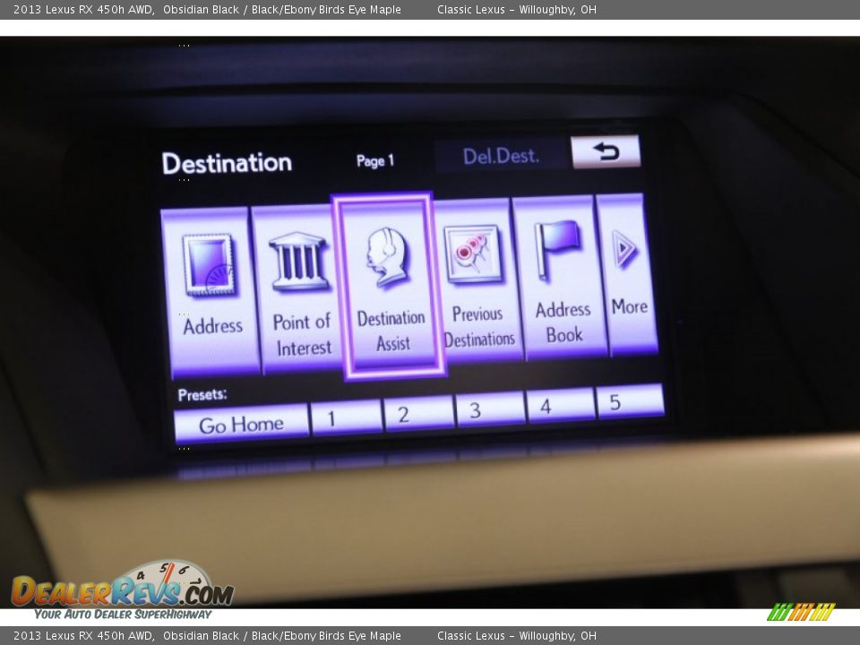 2013 Lexus RX 450h AWD Obsidian Black / Black/Ebony Birds Eye Maple Photo #12