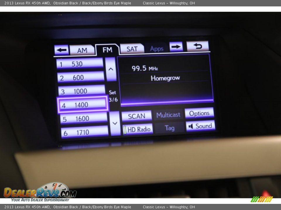 2013 Lexus RX 450h AWD Obsidian Black / Black/Ebony Birds Eye Maple Photo #15