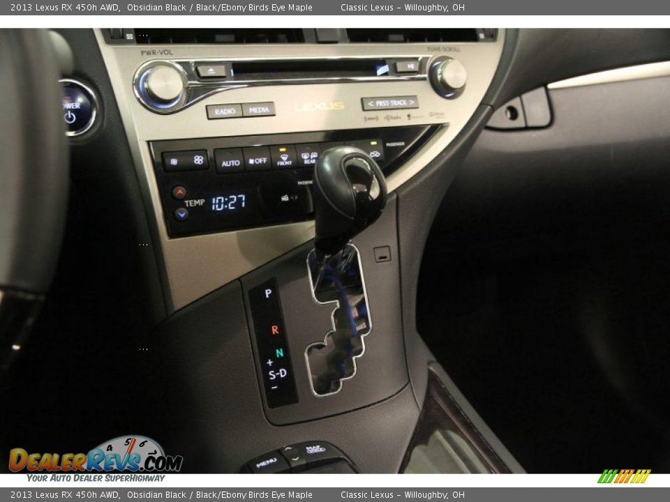2013 Lexus RX 450h AWD Obsidian Black / Black/Ebony Birds Eye Maple Photo #20