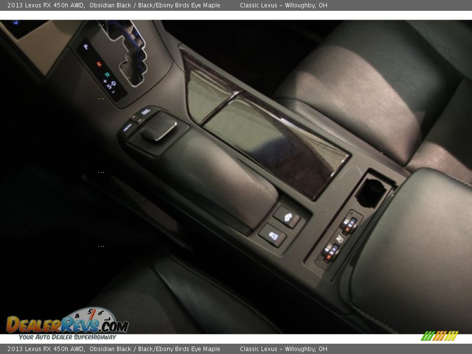 2013 Lexus RX 450h AWD Obsidian Black / Black/Ebony Birds Eye Maple Photo #21