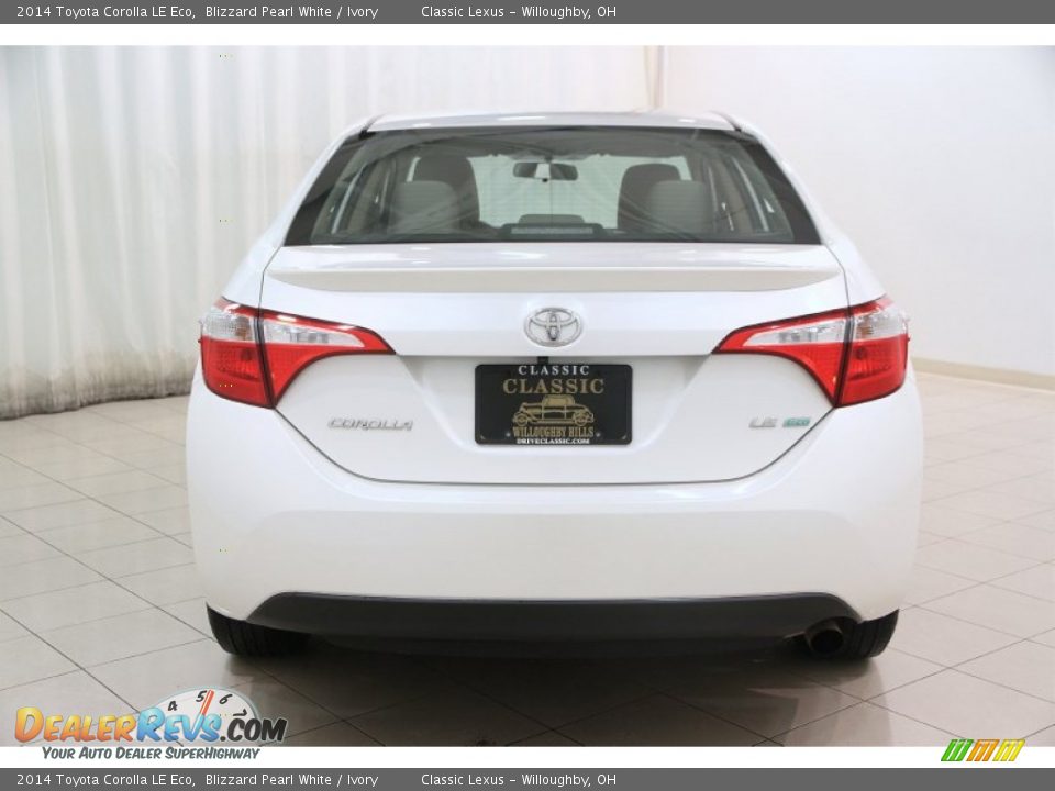 2014 Toyota Corolla LE Eco Blizzard Pearl White / Ivory Photo #25