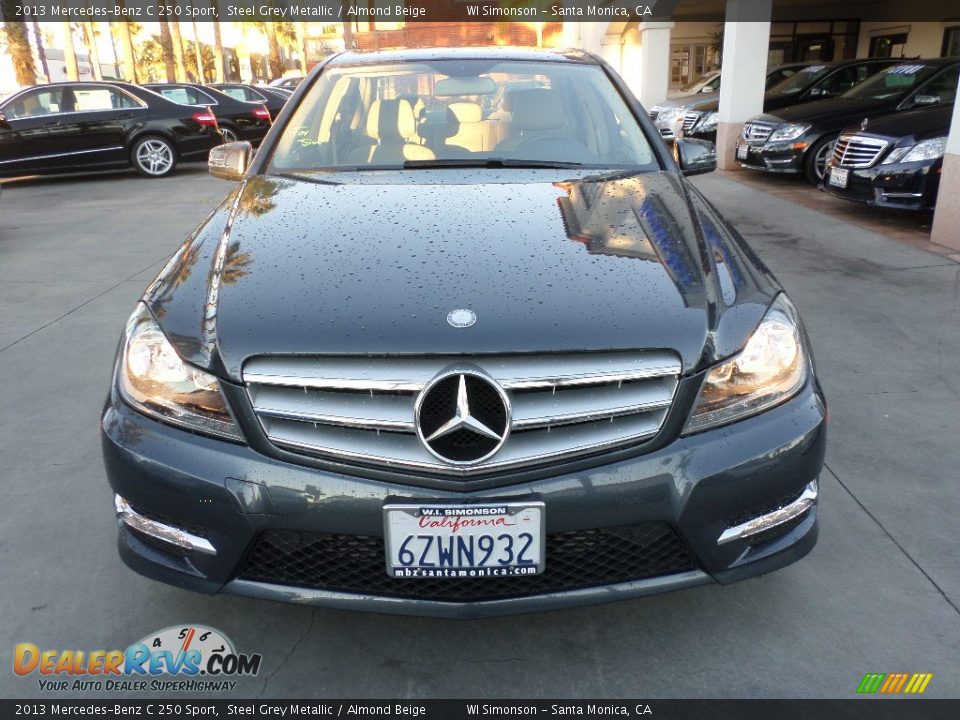 2013 Mercedes-Benz C 250 Sport Steel Grey Metallic / Almond Beige Photo #6