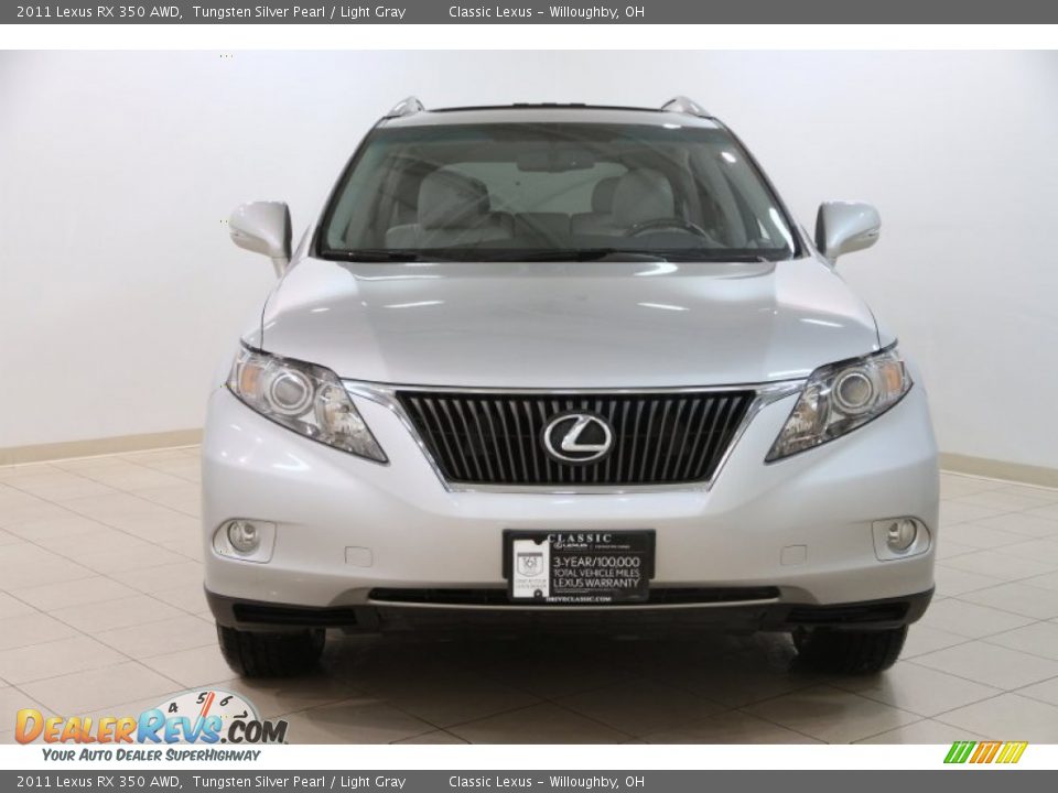 2011 Lexus RX 350 AWD Tungsten Silver Pearl / Light Gray Photo #2