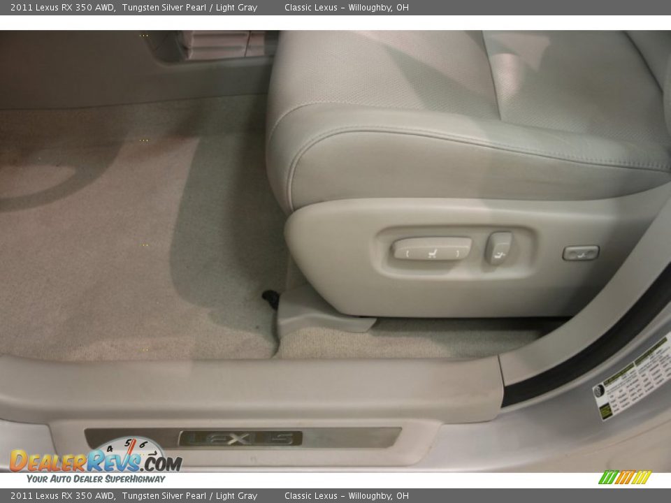 2011 Lexus RX 350 AWD Tungsten Silver Pearl / Light Gray Photo #8
