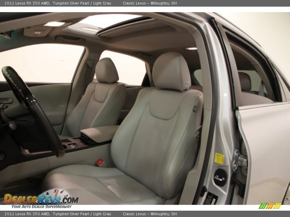 2011 Lexus RX 350 AWD Tungsten Silver Pearl / Light Gray Photo #9