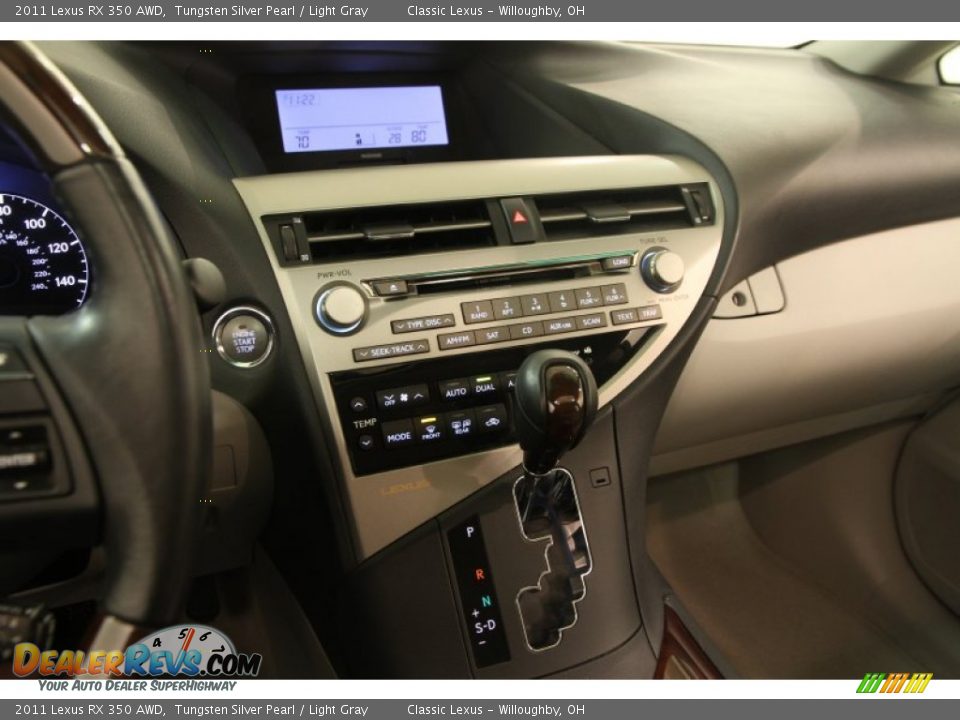 2011 Lexus RX 350 AWD Tungsten Silver Pearl / Light Gray Photo #12