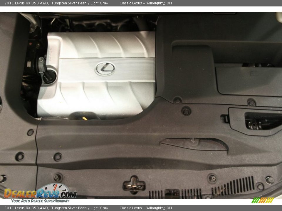 2011 Lexus RX 350 AWD Tungsten Silver Pearl / Light Gray Photo #24