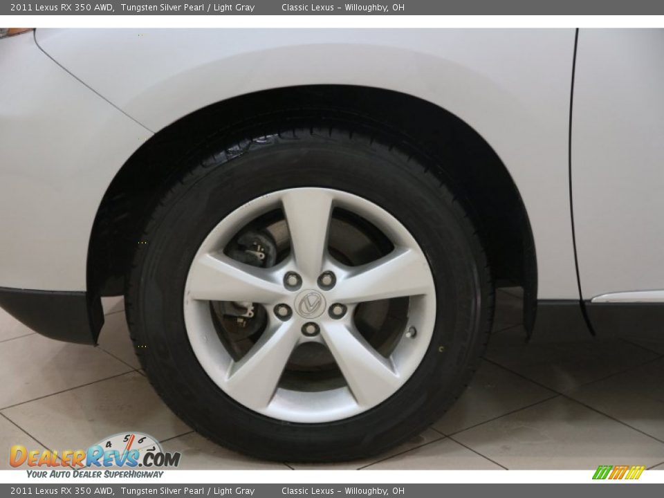 2011 Lexus RX 350 AWD Tungsten Silver Pearl / Light Gray Photo #25