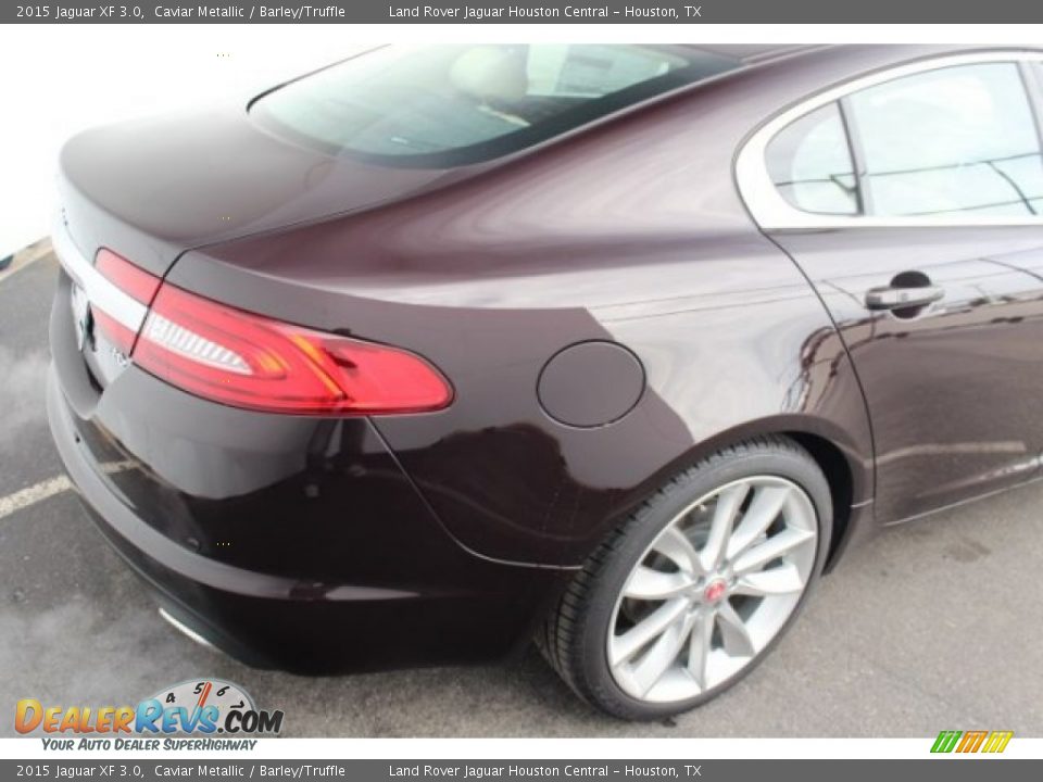 2015 Jaguar XF 3.0 Caviar Metallic / Barley/Truffle Photo #6