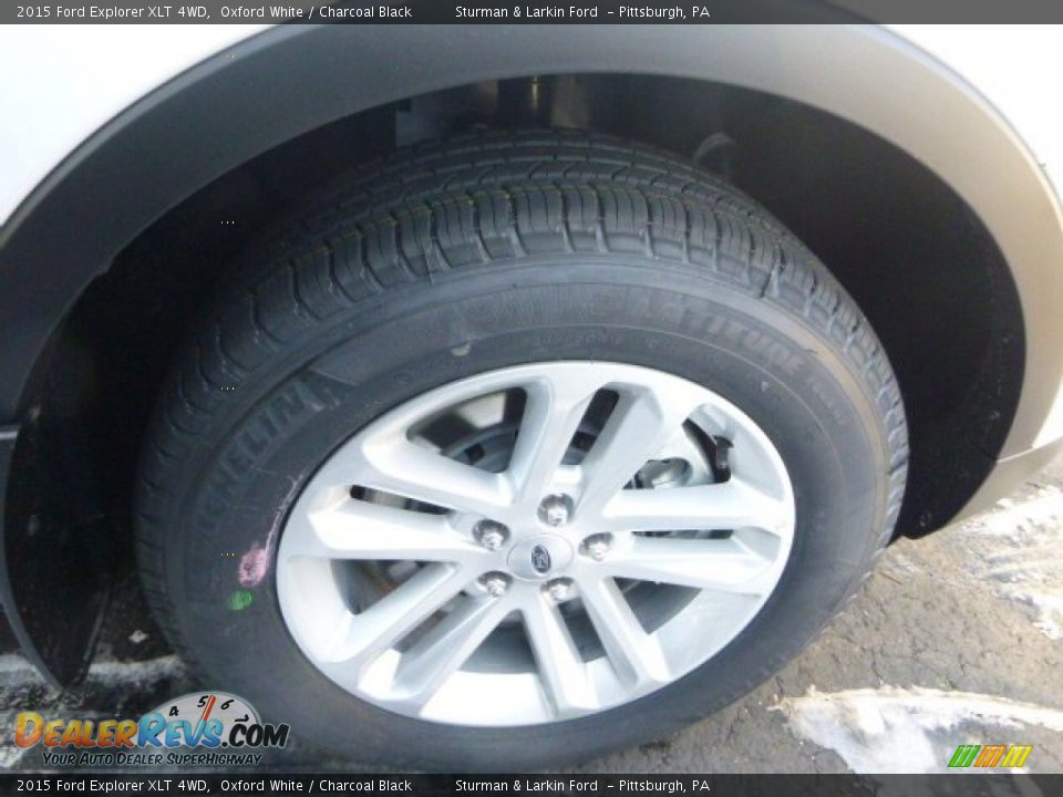 2015 Ford Explorer XLT 4WD Oxford White / Charcoal Black Photo #7
